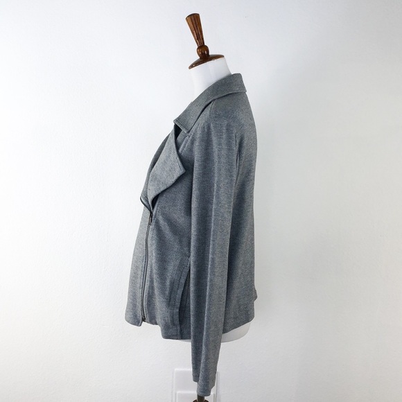 Eileen Fisher Gray Zip Up Jacket - Picture 2 of 6